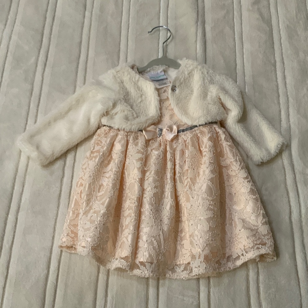 2 pc Nannette Baby Dress BEAUTIFUL! 6/9M